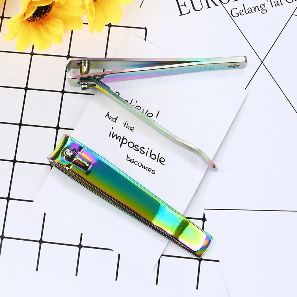 Stainless Steel Nail Clipper Large Straight Cutting Manicure Cutter Toenail Scissors Nippers Tool