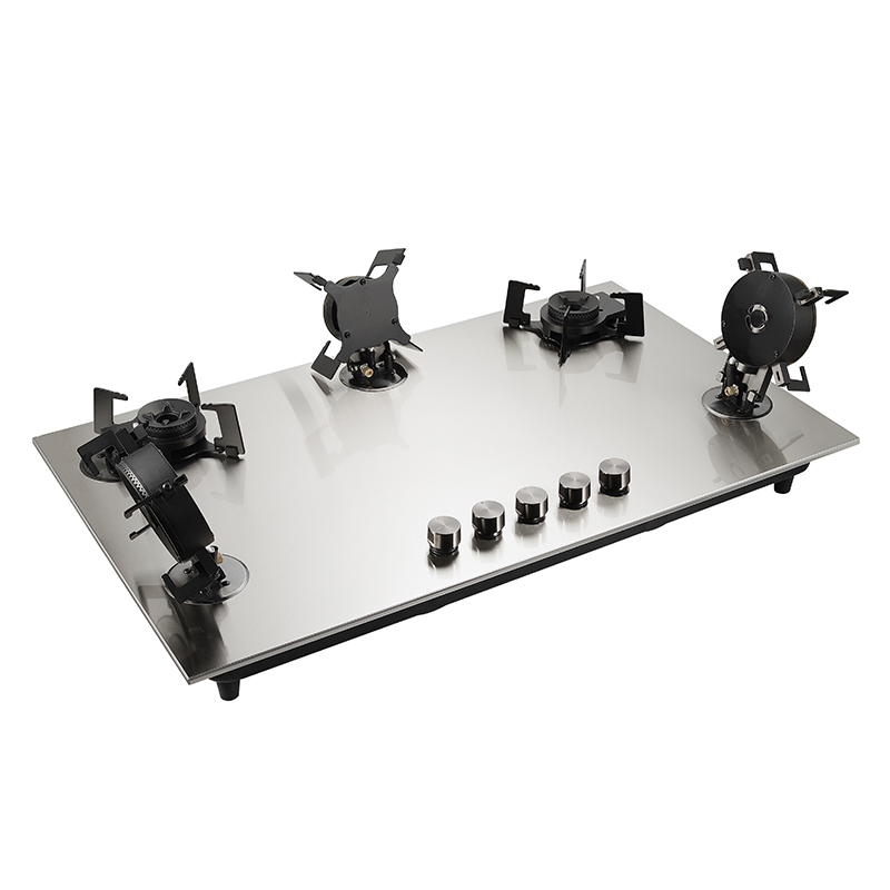 The Premium 4-Burner Gas Stove Provides Custom Panels with Adjustable Flames and Safety Certifications as a Key Home Appliance
