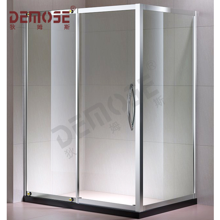 Modern Luxury Shower Enclosure Tempered Glass Door with Hinge Opening Waterproof Aluminium Frame Stylish Bathroom Transformation