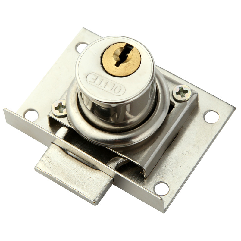 High Quality Office Wood Cylinder Hidden Metal Desk Drawer Lock Furniture Drawer Lock