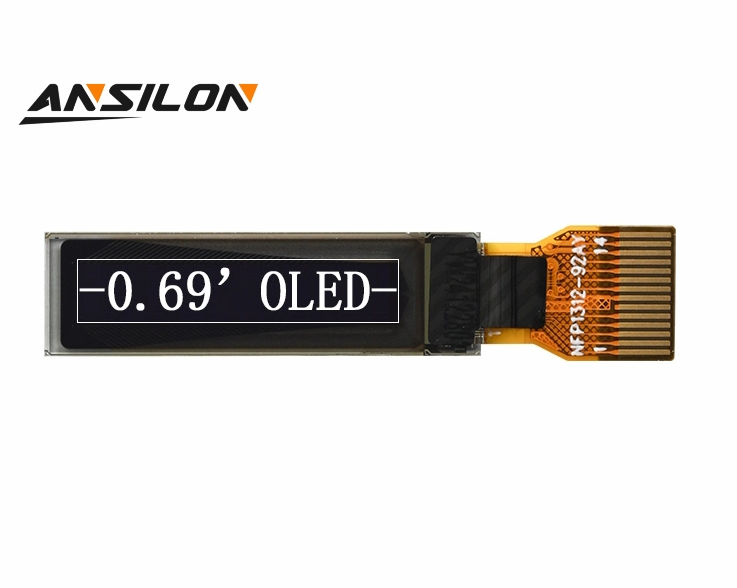 0.69 Inch 96X16 Ultra-Thin OLED Display SSD1312 I2c 14 Pins