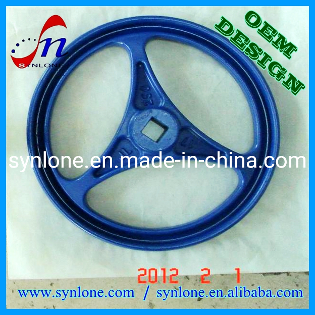 Customized High Quality Sand Casting Hand Wheel for Lathe Spare Parts