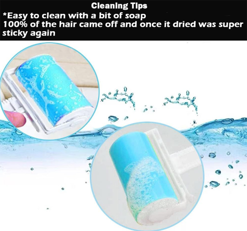 Sticky Lint Roller 3 Pack Reusable Washable Lint Roller Pet Hair Remover