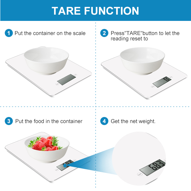 Кухонные весы цифровые, 5 кг, черные