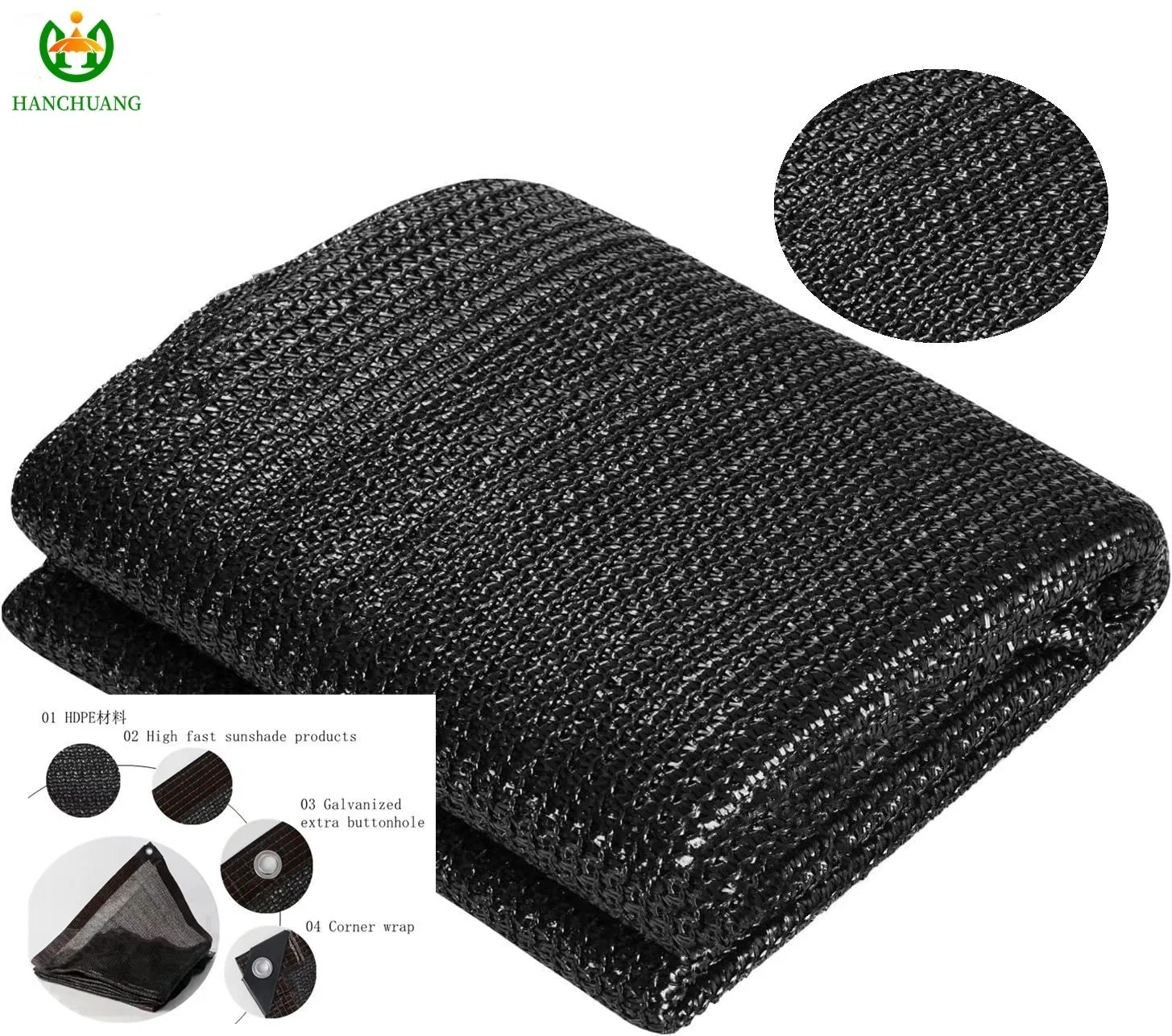 Square Sail Shade Net for Parking Lots, Parks, Courtyards Sun Protection