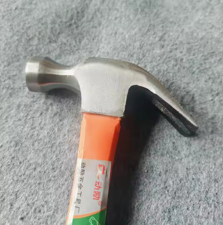 Factory Pricemulti-Functional Home Decoration Professional Quality 45 Steel Forged PVC Plastic 0.5kg Claw Hammer