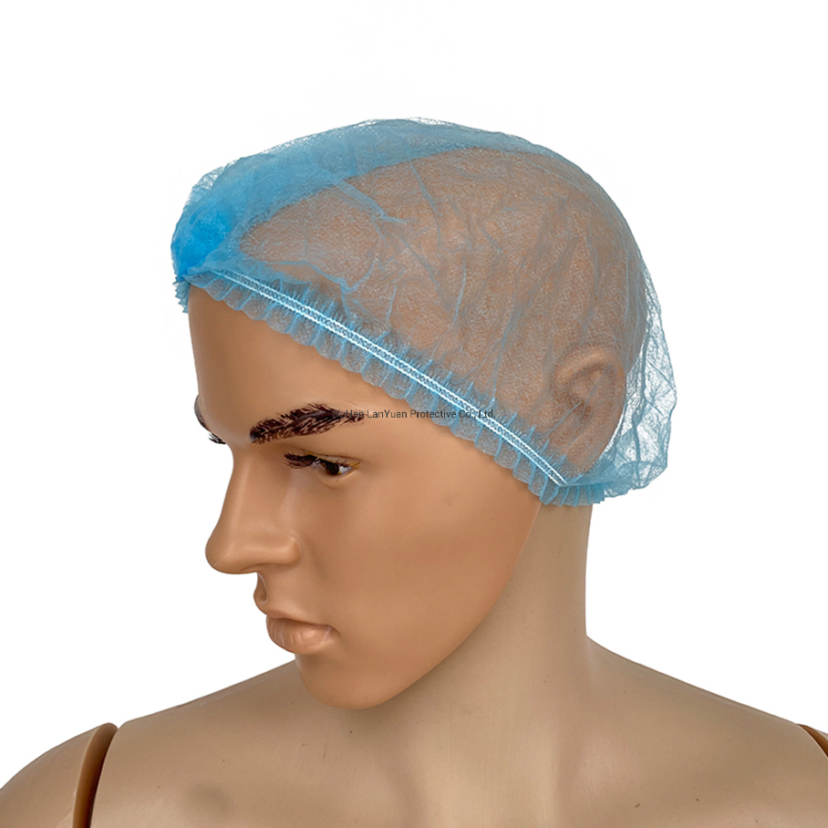 Disposable Elastic Clip Bouffant Mob Cap