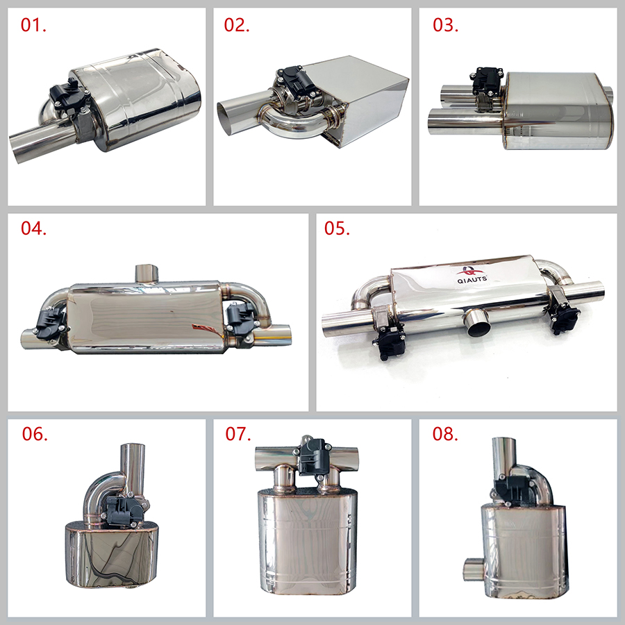 Универсальный глушитель с электроклапаном и пультом ДУ