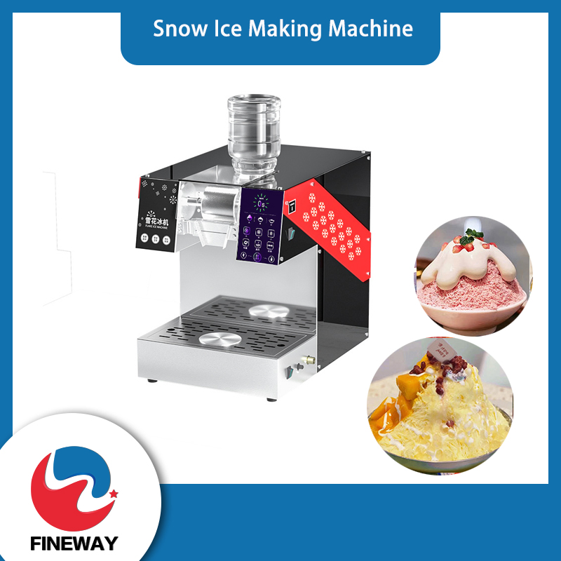 Commercial Snack Dessert Mesin Bingsoo Kakigori Milk Snow Shaved Ice Maker Snowflake Shaver Maker Machine