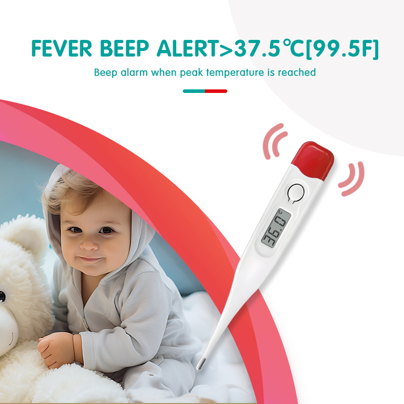 Excellent Quality Rigid Home Kids Mini Highly Accurate Thermometer with LCD Display