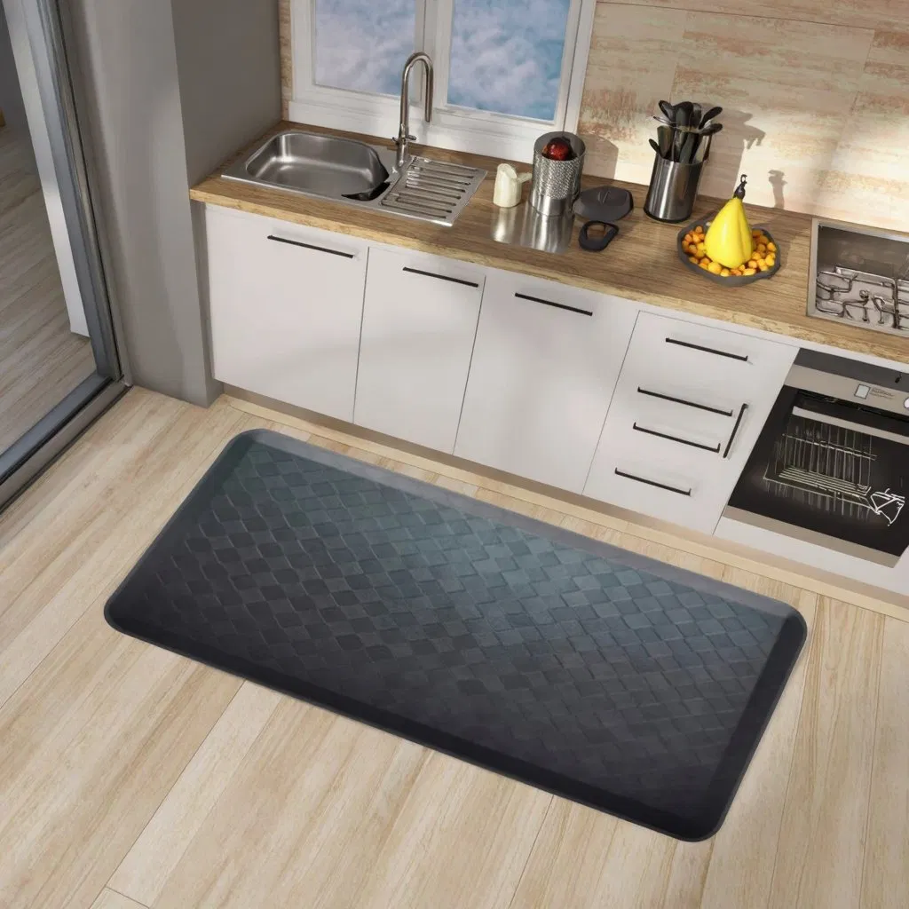 Customizable Eco-Friendly Waterproof Non-Slip Extra Thick Non-Slip Anti Fatigue Kitchen Floor Mat - 20mm, 21mm, 24mm Options