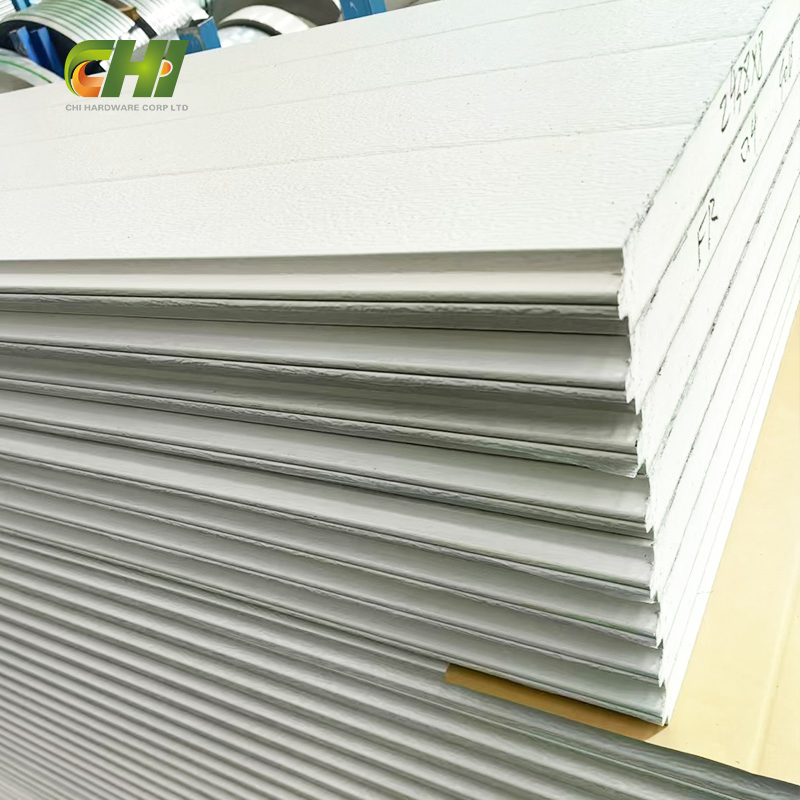 Chi USA Standard 9X7 Sandwich Garage Door Panel CE Insulated Double Garage Door Panels