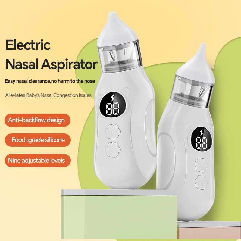 Nasal Aspirator Customization Care Product Adjustable Electric Nasal Aspirator Silicone Baby Nose Cleaner Aspirator
