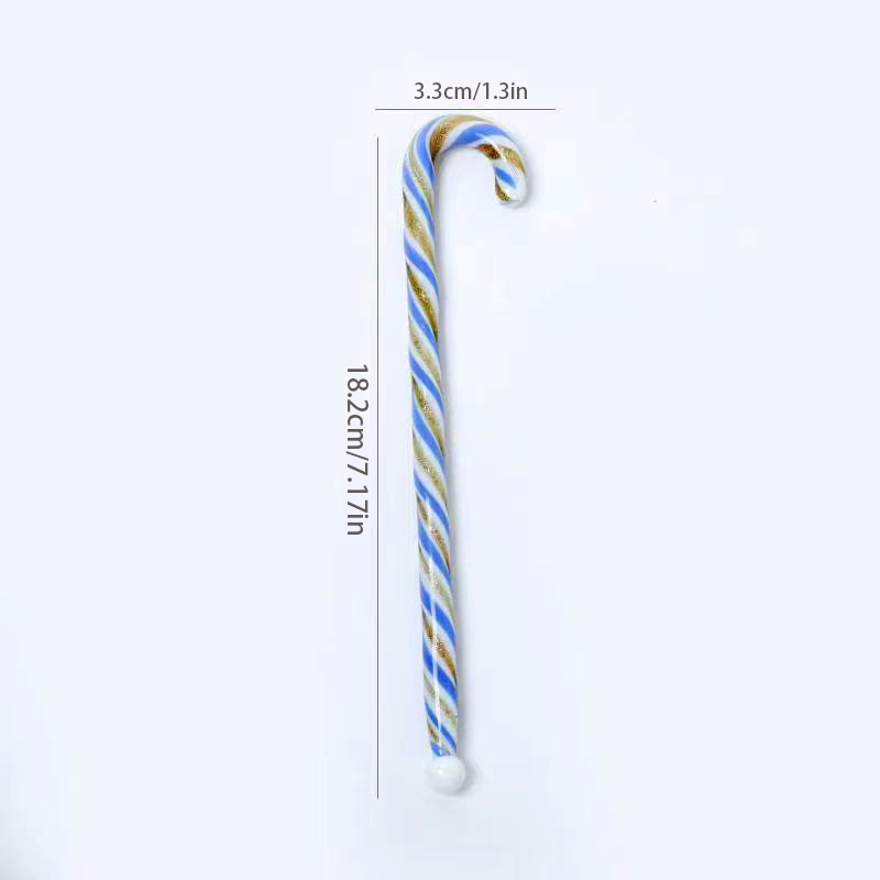 Стеклянная палочка для размешивания в виде леденца Candy Cane