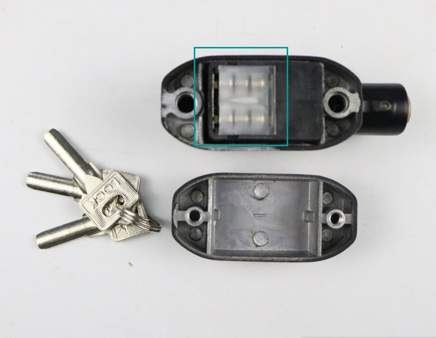 Bike Motor Warehouse 110 Dba Motorcyle Long Shackle Siren Alarm Padlock