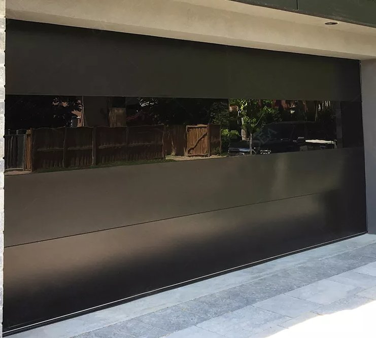 Hot Sale Aluminum Alloy Vertical Fold up Glass Garage Door