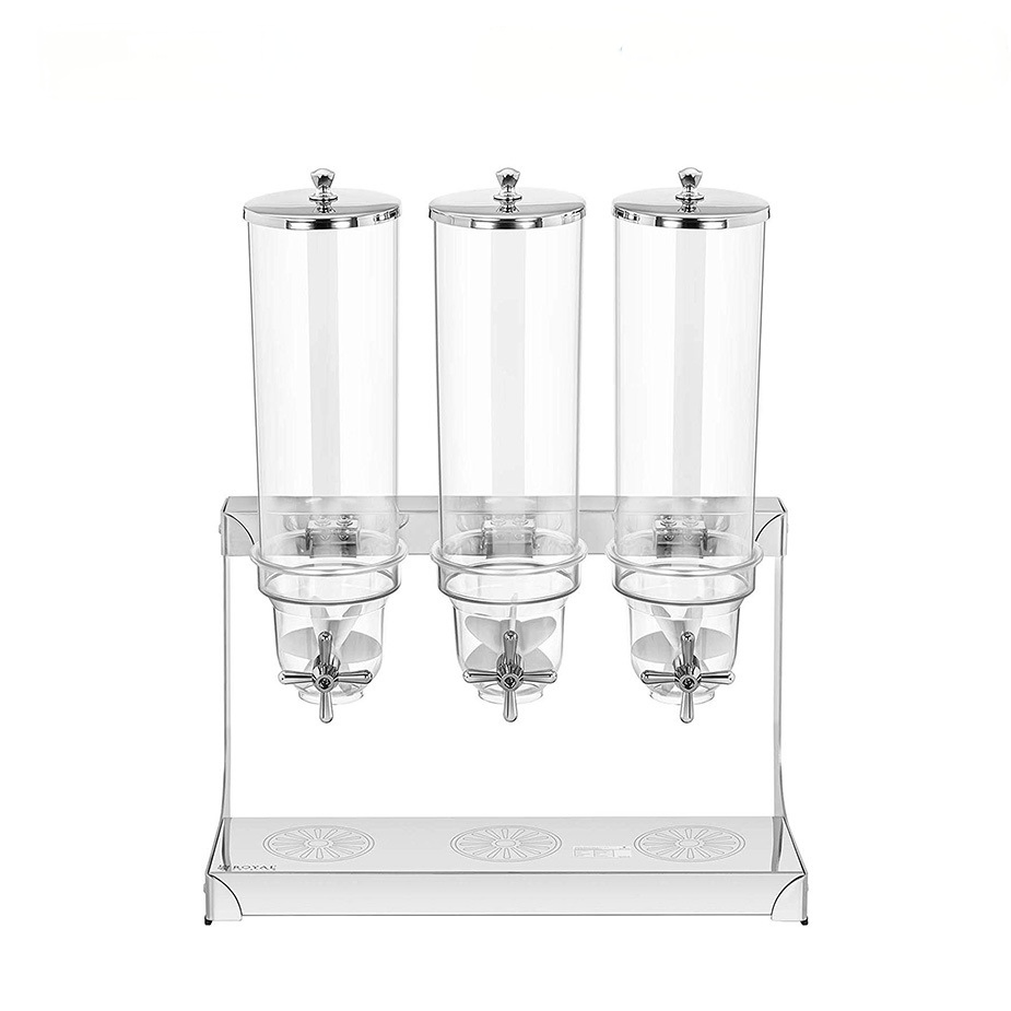 Win Tend Grain Dry Food Dispenser One Two Triple Tank Food Grain Volumetric Container