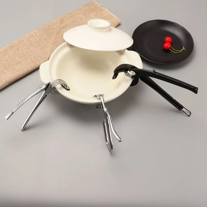Anti-Scald Stone Pot Holder Tool Lifting Hot Bowl Clip Grip Clamp Bl15708
