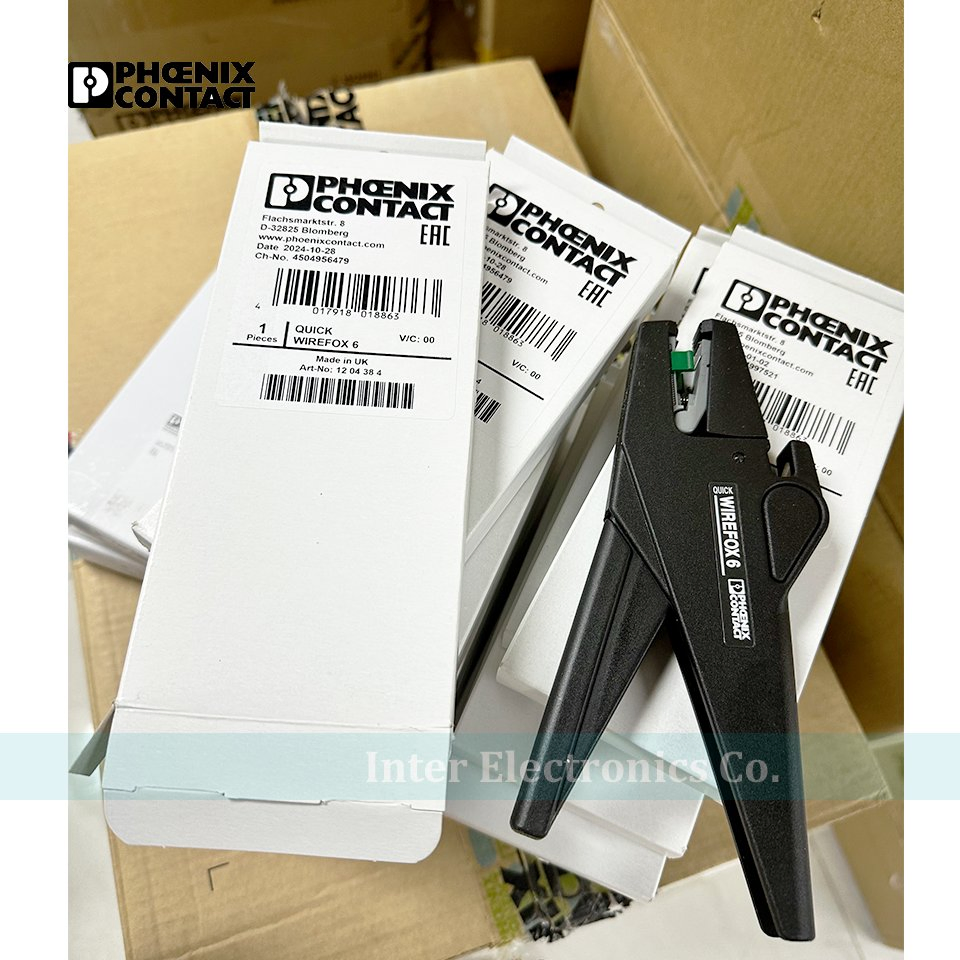 1204384 Quick Wirefox 6 Phoenix Contact Stripping Pliers Cable Stripper