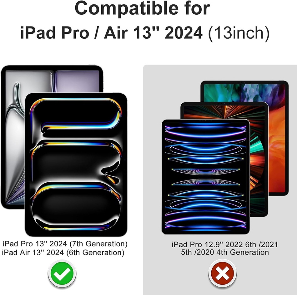 Anti-Fingerprint Ultra-Thin HD Tempered Glass Screen Protector for iPad PRO 13 Inch 2024 7th Generation