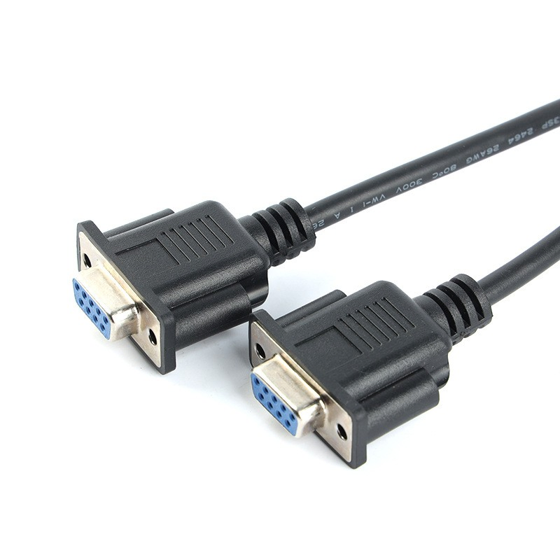 dB9 Serial Cable 9 Pins, RS232 Connection Cable Computer Monitor Data Cable, COM Port Engraving Machine Cross Direct Connection