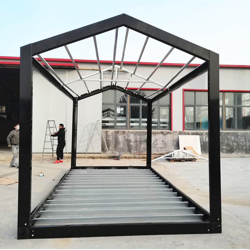 Pitched Gable Roof Prefab Prefabricated ISO 10FT 20FT 30FT 40FT Modular Portable Mobile Flat Pack Shipping Container House Home Frame for Sale