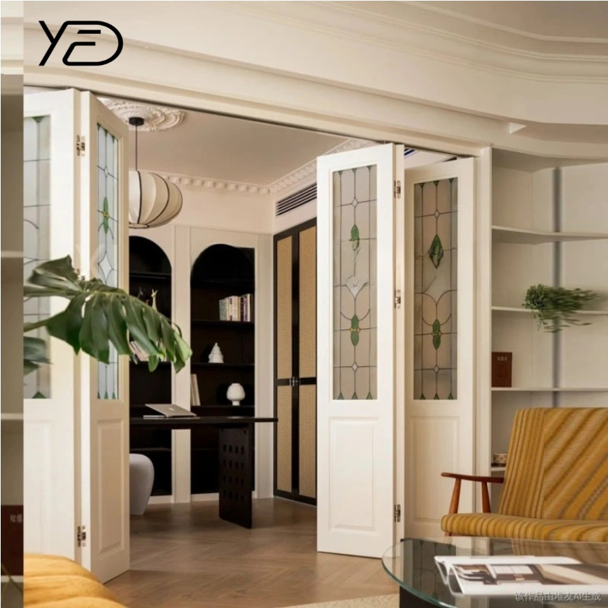 Customized Modern Design Interior Other House Bedroom PVC Front Entry Wooden Full WPC Set Wood Door with Glass