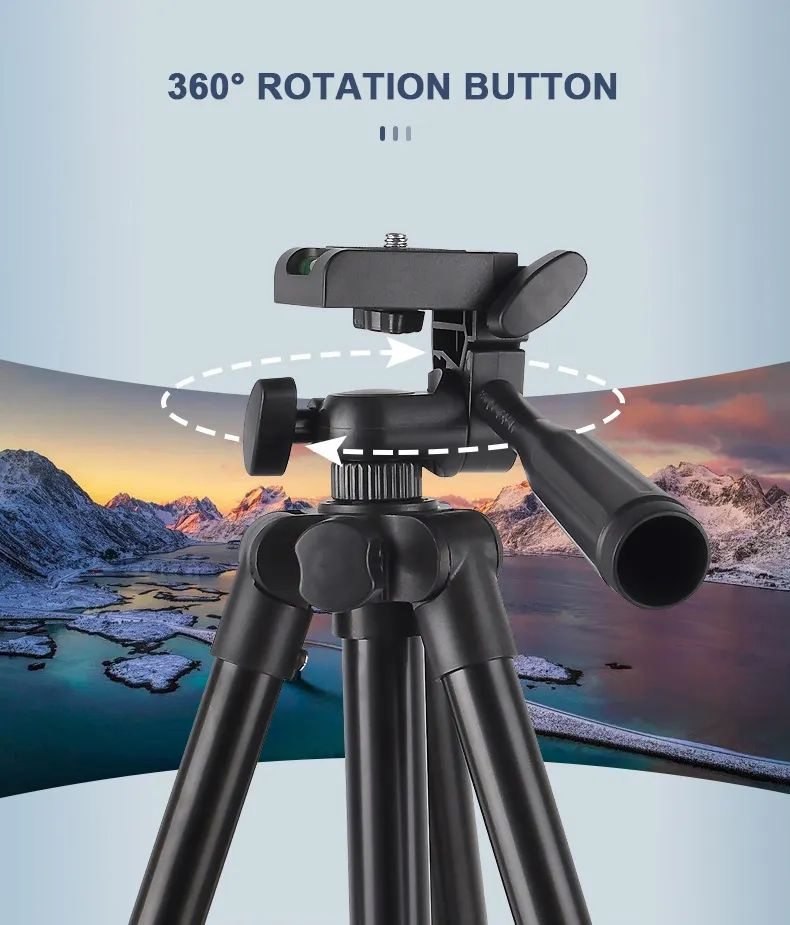 Original 3110 Aluminum Alloy Camera Holder Professional Tripod Stand Video Mobile Phone Selfie Stick