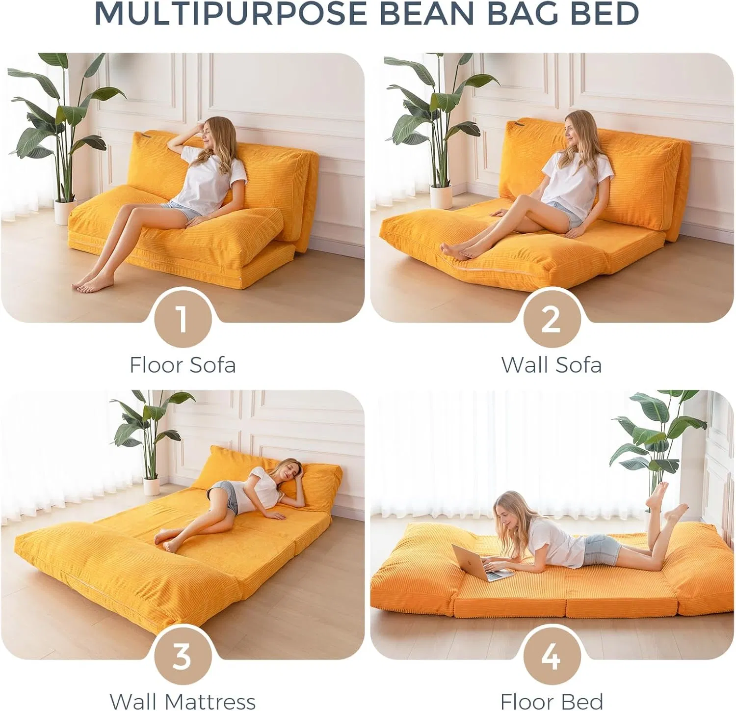 Bean Bag Couch Bean Bag Chair with Pocket