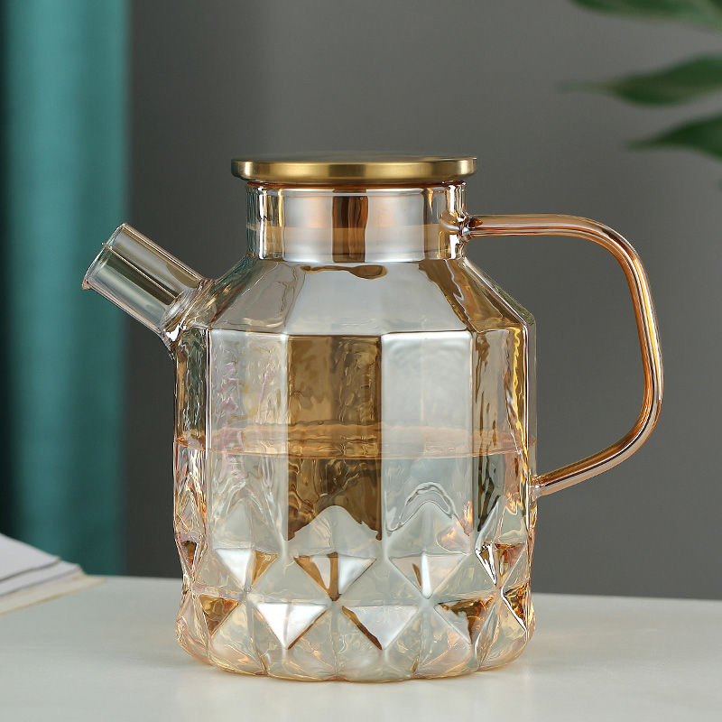 Wholesale Customized Borosilicate Glass Kettle High Temperature Resistant Glass Pitcher