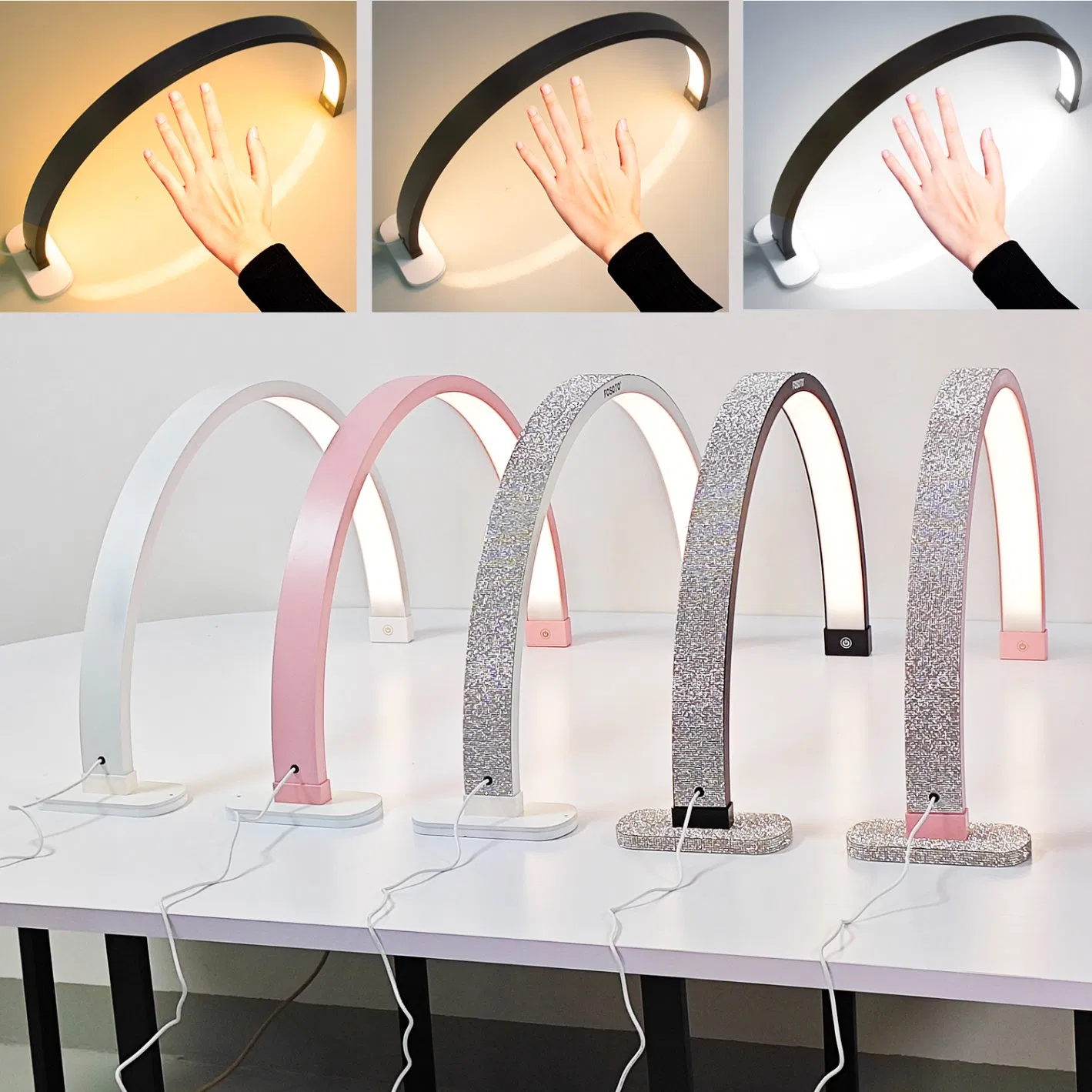 Half Moon Light UV Lamp LED Desk Lamp Nail Light for Manicure