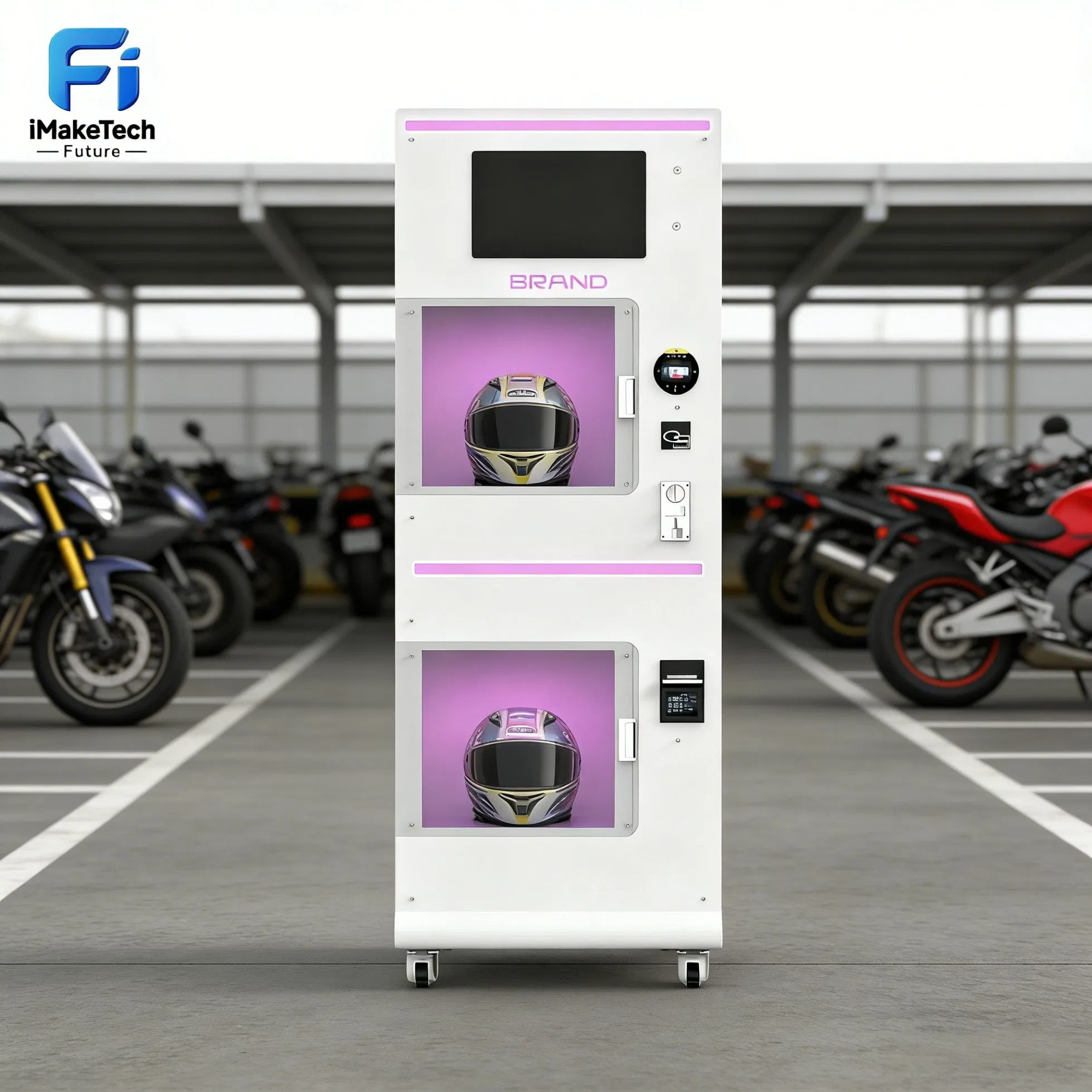 Professional Helmet Cleaning Machine with Self-Service Payment Kiosk Automatic Vending Machine