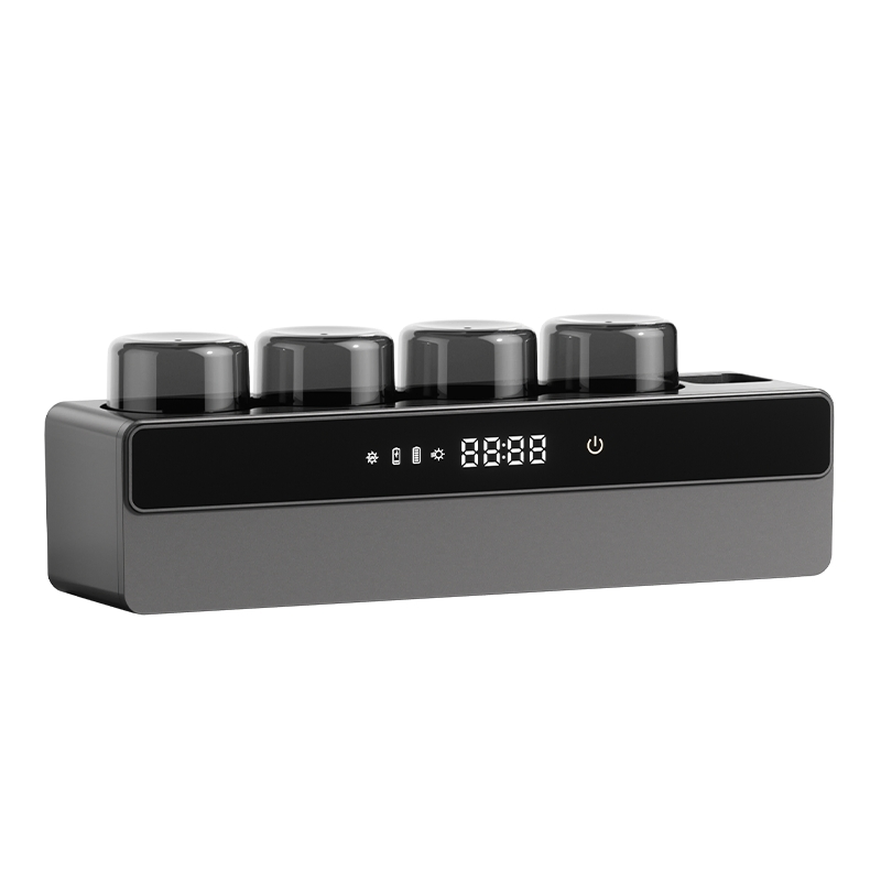OEM 8000mAh Rechargeable Wall Mounted 10 in 1 Toothbrush Holder with UV Light Sterilizer and Dryer for Household