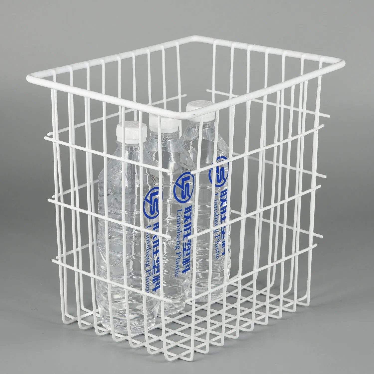 Large Rectangular Refrigerator Iron Wire Grid Baskets Metal Hanging Basket for Kitchen Freezer