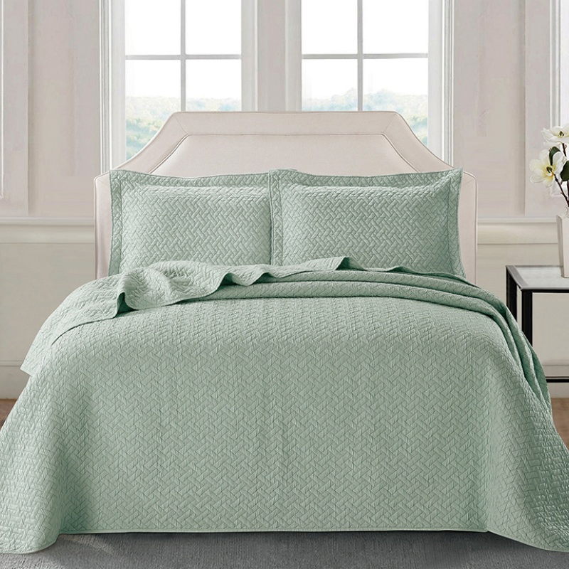 Wholesale Lightweight Bedding Set Quilt Set Bedspread Coverlets 3PCS Velvet Bedspread Set