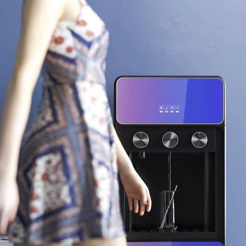 Floor Standing Compressor Cooling Water Dispenser with Fridge