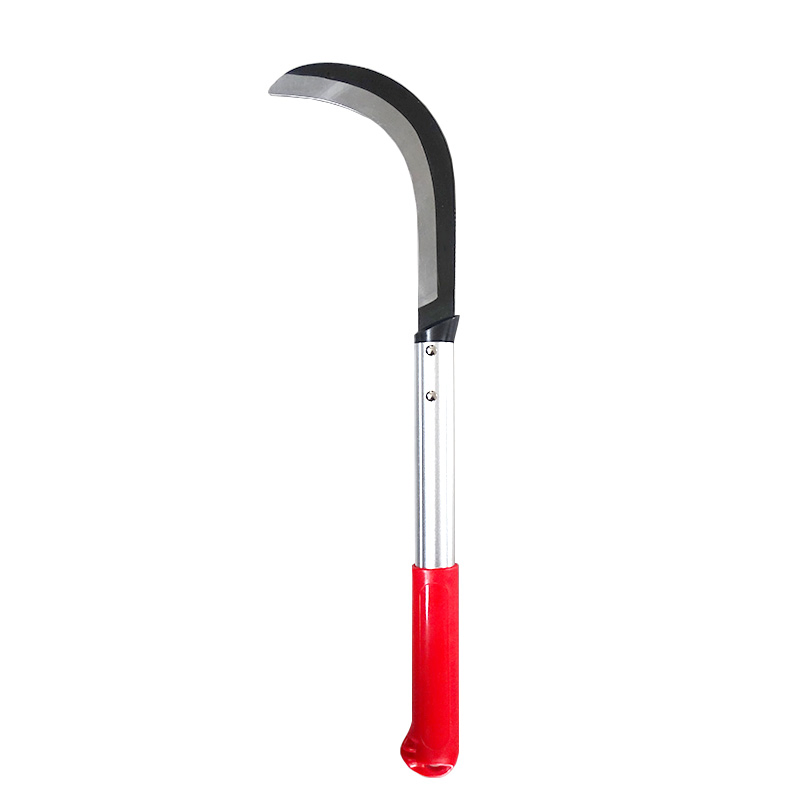 Factory Wholesale Agricultural Farming Tools Reinforced Aluminum Handle Sickle Rice Harvesting Scythe