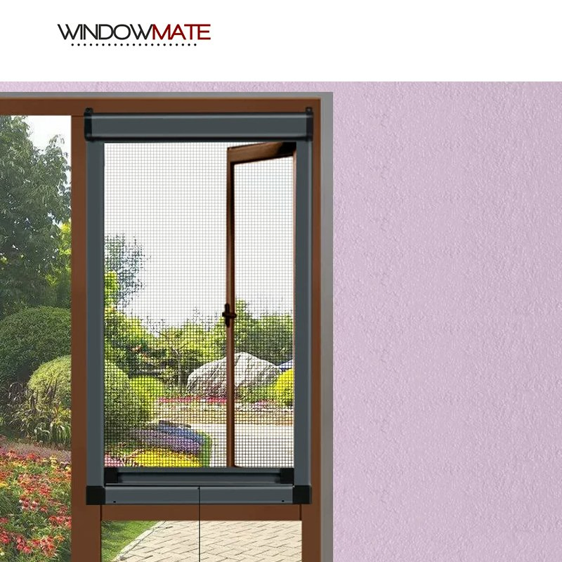 Wholesale Anti-Mosquito Folding Window Screens Support Custom Anti-Insect Screen Doors