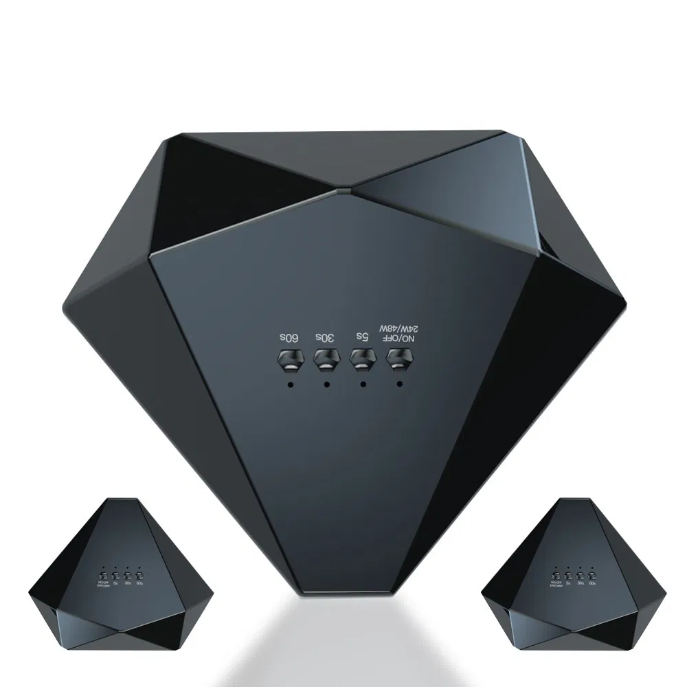 48W Two Hands Black Multifunction Diamond LED UV Nail Lamp