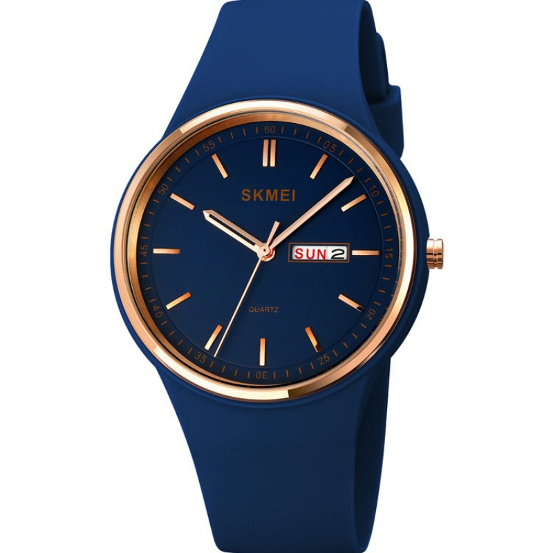 Skmei1747 Silicone Strap Plastic Quartz Analog Ladies Watch Simple Styles Watches