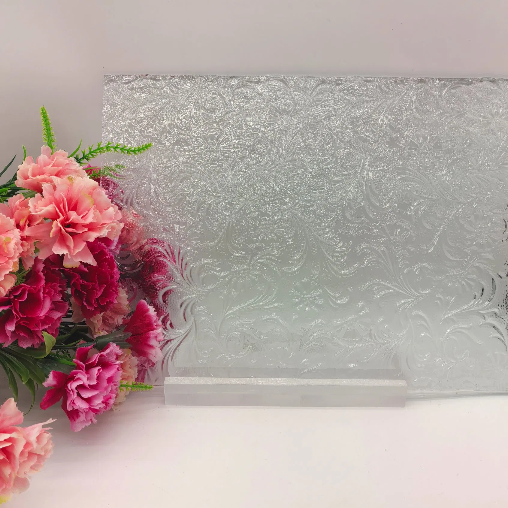 3/3.5/4/4.5/5/5.5/6/8/10mm Bronze/Blue/Green/Yellow/Grey Chrysanthemum Flower Patterned Glass for Doors/Windows/Furniture/Living Room Glass