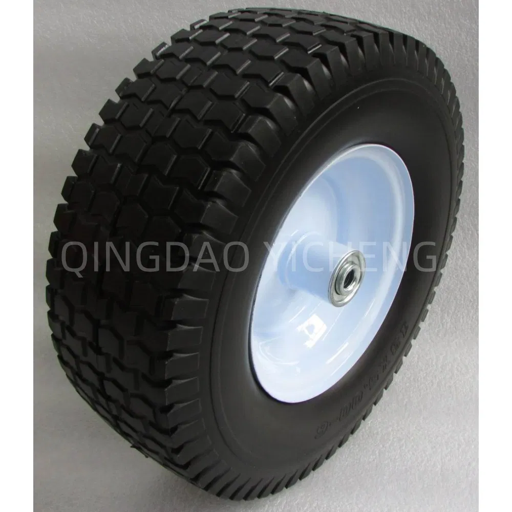 OEM 13X5.00-6 Wheelbarrow PU Foam Puncture Proof Solid Wheel