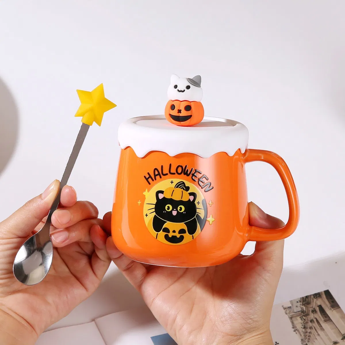 Керамическая кружка Halloween, набор с подарком
