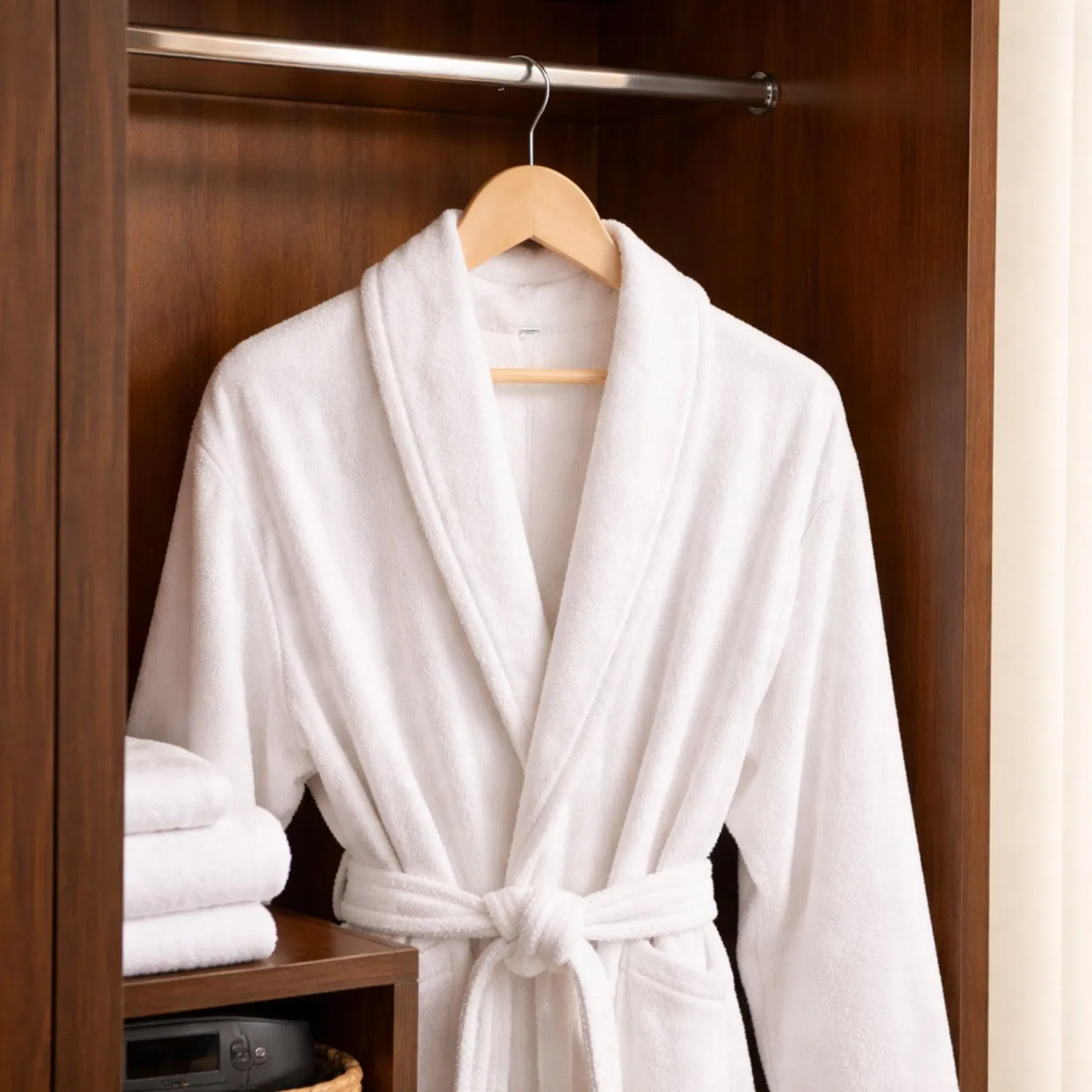 Solid Wood Clothes Hanger for Hotel Resort and SPA with Custom Logo