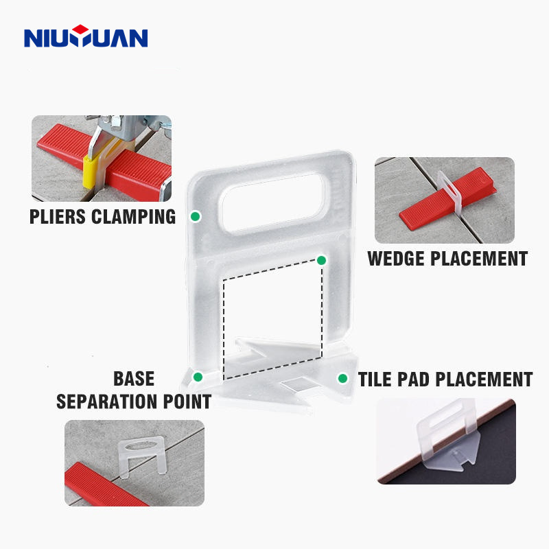 Wholesale Red Color Leveling System Tile Leveling Tools Tile Spacer 1.5mm Tile Clips
