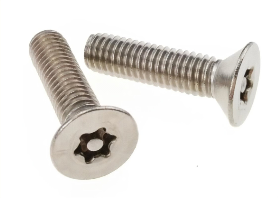 St4.8 Security Self Tapping Screw with Pin in Torx Drive Countersunk Flat Head Security Sheet Metal Screw