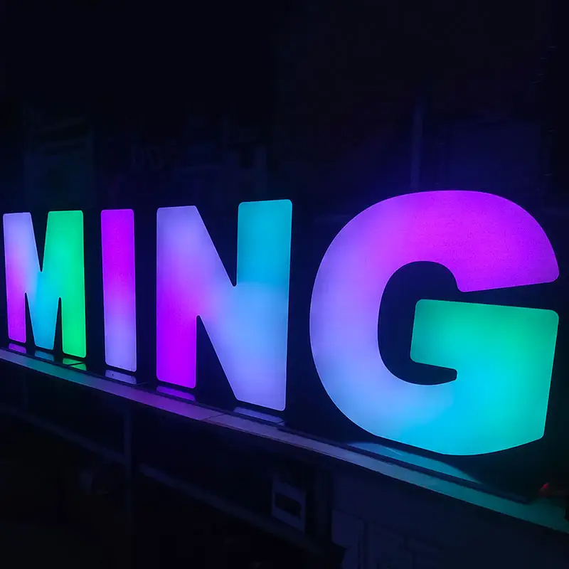 Custom Neon Sign LED Channel Letters 3D RGB Letter Signage