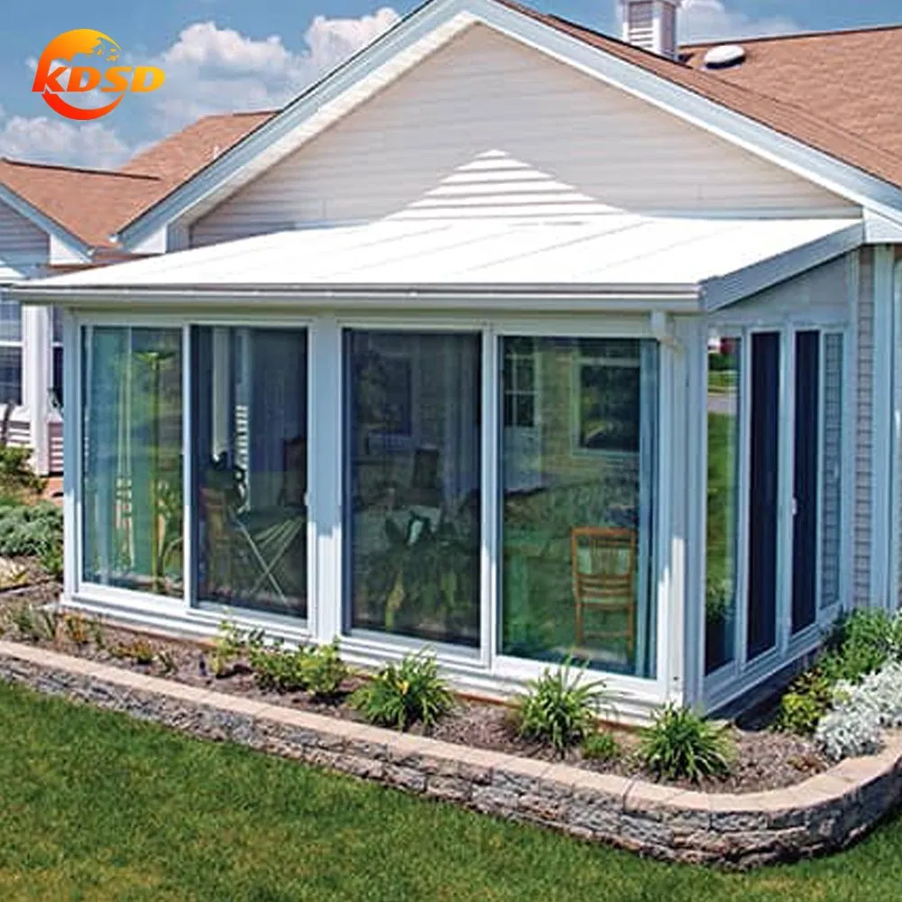 Free Standing Sunroom and Glass Houses Retractable Movable Conservatory Sunroom