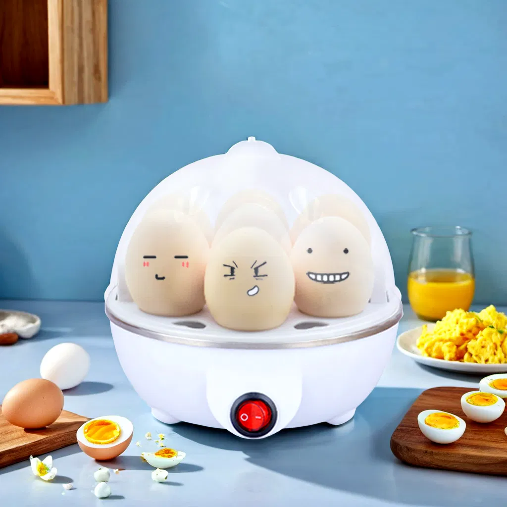 Compact Automatic Egg Cooker with Safety Portable Boiler Function