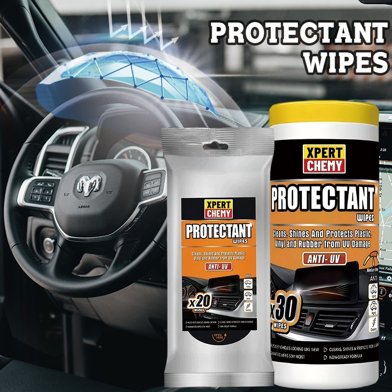 Xpertchemy® Ultimate Car Protectant Wipes for Leather and Vinyl
